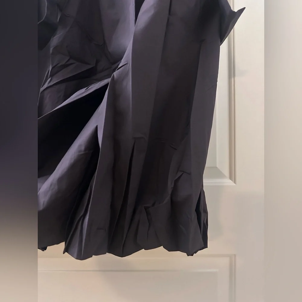 Tibi Deep Purple Full A-Line Skirt